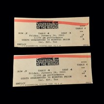 Siegfried &amp; Roy Lions Tigers The Mirage Lot Of (2) Ticket Stubs 01/24/03 No. 3,4 - £74.39 GBP