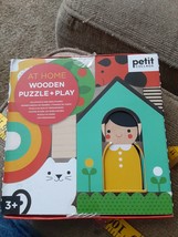 Petit Collage-At Home Mini Wooden Puzzle (UK IMPORT) brain teaser new in box - £5.91 GBP