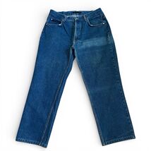 Vintage Valentino Men’s Straight Leg Jeans Sz 34 Denim Blue Wash 90’s De... - $39.55