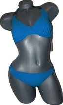 NWT GOTTEX designer swimsuit bikini 8 E CUP bust Bondi blue underwire enamel - £67.48 GBP