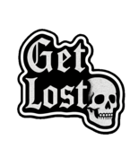 Get Lost Skull Sticker - 4&quot; BOPP Old English Alt Grunge Vinyl Decal - $73.29 MXN