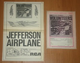 Jefferson Airplane Volunteers 2x Original 1969 Lp Record Adverts Ads - £10.35 GBP