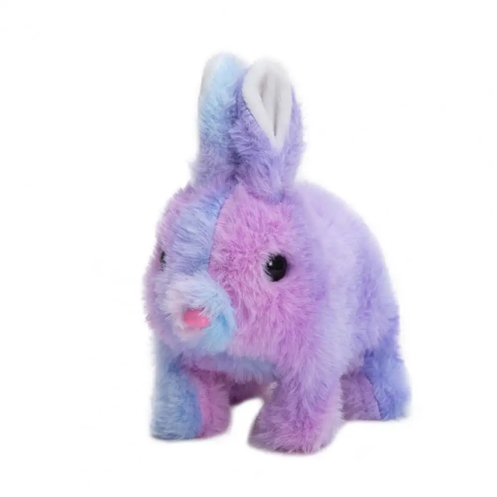 Simulation Walking Rabbit Electronic Pet Plush Toy for Baby Crawling Bunny - £9.40 GBP