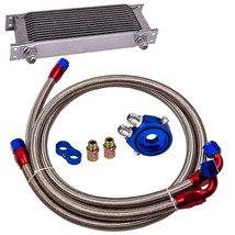 MXPR Universal 13-Row 10AN Engine Transmission Oil Cooler Kit + hose oil lines - £111.11 GBP