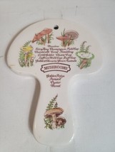 1980s Vintage Avon Mushroom Spoon Rest Wall Plaque Shroom Kitchen Hand Painted - £23.63 GBP