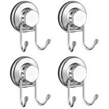 Powerful Vacuum Suction Cup Hooks For Shower Flat Smooth Wall Surface Towel Robe - £36.72 GBP