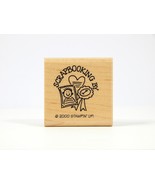 SCRAPBOOKING BY, Wood Mounted Rubber Stamp, Stampin&#39; Up!  Vintage 2000  EUC - $12.89 CAD