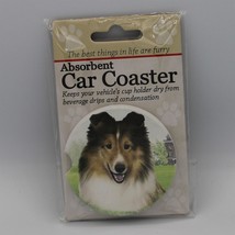 Super Absorbent Car Coaster - Dog - Sheltie - $5.44