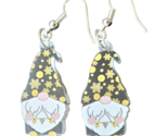 Double Sided Acrylic Winter Gnome Dangle Earrings - New - $16.99