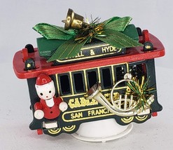Vintage Christmas Ornament 39 Cable Car Powell Hyde San Francisco - £7.00 GBP