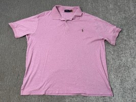 Polo Ralph Lauren Shirt Mens 2XB Pink Golf Flesh Pony Stretch Work Resrt... - $24.74