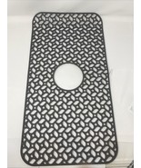 Silicone Farmhouse Sink Mat Grey 25.125&quot; x 12.9&quot; - $16.14