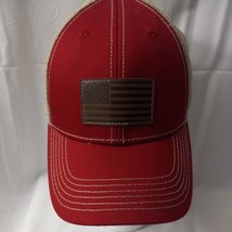 USA AMERICAN Flag Hat Mesh Trucker Snapback Tactical Military Baseball Cap Red. - £11.16 GBP