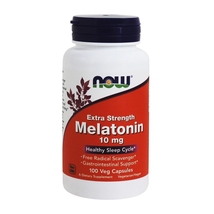 NOW Foods Melatonin Extra Strength 10 mg., 100 Vegetarian Capsules - £11.16 GBP