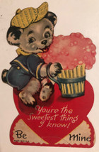 Vintage 1950s Valentines You’re The Sweatest Thing I Know Be Mine Box2 - $6.92