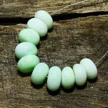Natural Opal Smooth Rondelle Beads Loose Gemstone 10pcs Size 6mm To 7mm 8.80cts - £2.35 GBP