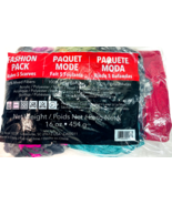 100% Mix Fibers Yarn Make 5-Scarves Net Weight 16 Oz. Fashion Pack - $12.06 CAD
