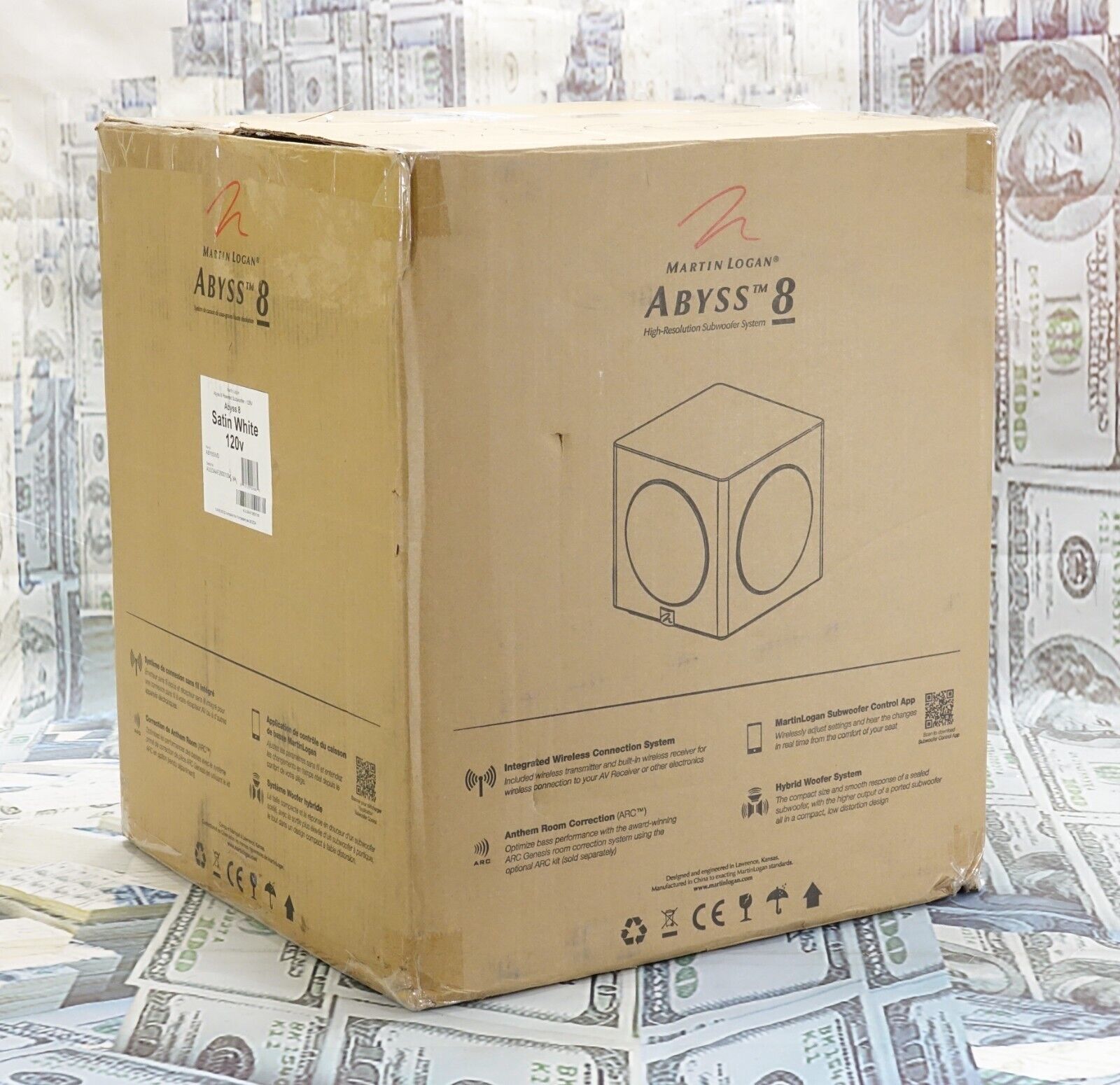 MartinLogan Abyss 8 Hybrid Powered Subwoofer Magnitude MT-1kW Amplifier ... - $959.99