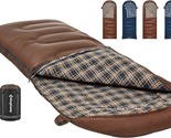 Kingcamp Cotton Flannel Sleeping Bag, Big And Tall Sleeping Bags For Adu... - £55.43 GBP