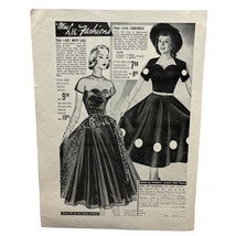 Miss Lee Fashions Vintage Print Ad 1951 Sorceress Misty Lace Dress Mail ... - £14.91 GBP