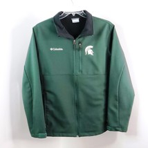 Columbia Men&#39;s L Michigan State University MSU Spartans Green Zip-Up Jacket - £23.49 GBP