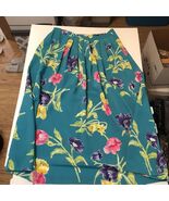 Alfred Dunner Size 8P Petite Floral Pleated Skirt mid Length Elastic Wai... - €15,42 EUR