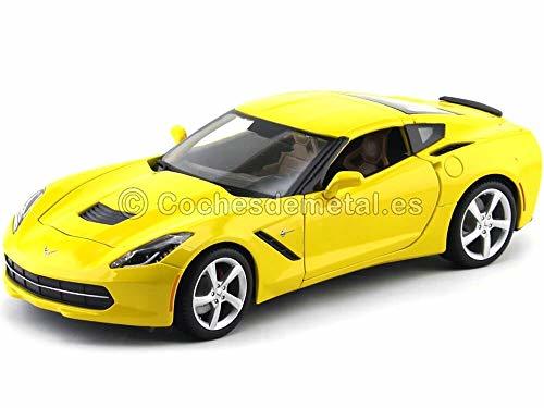 Maisto Chevrolet Corvette Stingray 2014 31182y  Scale 1/18  Yellow - $49.95