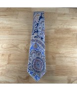 Lauren Ralph Lauren Tie Blue 3.5x58 Paisley Silk - $17.28 CAD
