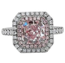 3.00 Ct Asscher Cut Diamond Vintage Engagement Ring 14k White Gold Finish - £71.71 GBP