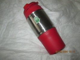 Red Thermal-16 oz-Travel-Coffee-Mug-Cup-Flip-Lid Sans BPA Free - £5.68 GBP