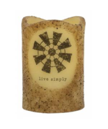 Windmill small lighted pillar Candle -Battery Operated - $34.17 CAD