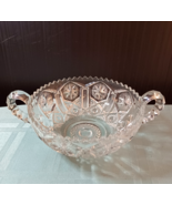 Beautiful Vintage 9&quot; Handled Nappy Mogul Variant Clear by Imperial Glass - $19.11 CAD