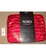 45$ XOXO Lazy day 15&quot; Brand New Laptop Case with tags- Deep red - £10.11 GBP