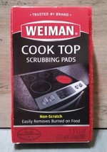 Weiman Cook Top Scrubbing Pads 3 Count Pack Cleaning Kitchen - $9.50
