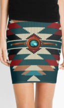 Cowgirl Kim Navajo Mandala Mini Skirt - £47.20 GBP