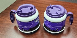 KSU Kansas State WILDCATS 2 Whirley Mugs Insulated Hot Drinks Soup etc Purple - £11.88 GBP