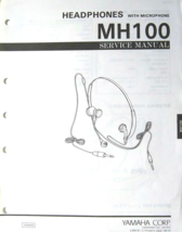 Yamaha MH100 Headphones &amp; Mic Original Service Manual Booklet, from Japa... - $16.82