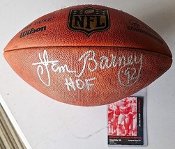AUTOGRAPH LEM BARNEY NFL FOOTBALL - $90.00