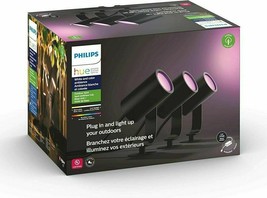 Philips Hue Lily White & Color Outdoor Spot Light - 3 Pack - £398.87 GBP