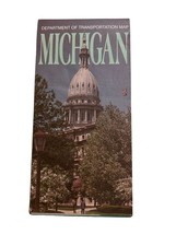 1991 Vintage Michigan Travel Map Guide Department Of Transportation Tour... - $9.39