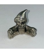 Fine H Pewter Hand Touching Open Legged Happy Hat Clown Collectible Figure - £12.08 GBP