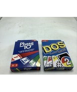 Family Game Night Card Game Bundle Kids Adults Lot of 2  Phase 10, DOS - $220.74 MXN