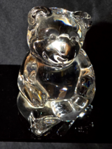 Vintage Princess House Germany Art Glass Teddy Bear Paperweight Lead Cry... - $10.28