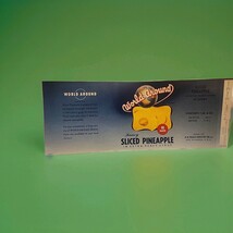 World Around Sliced Pineapple Heavy Syrup Uncirculated Tin Can Label 1 L... - €8,90 EUR