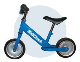 Toot Scoot II balance bike for kids bicycle adjustable seat training Blue - £55.94 GBP