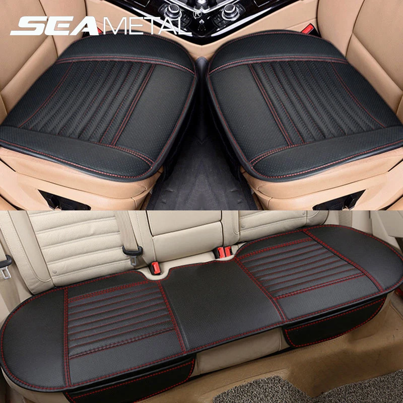 Automobiles Seat Covers Leather Seat Cover Cushion Universal Car Seat Pr... - $17.68+