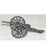 KS Pewter Toy Miniature Civil War Canon Figurine Collectible Old 5 inche... - $15.45