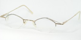 Vintage R.G. Balloon 158 845 Or/ Argent/ Noir Lunettes 43-20-134mm - $56.02