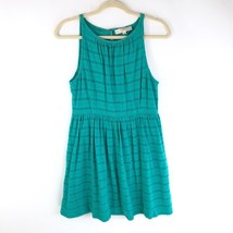 Ann Taylor LOFT Dress A Line Eyelet Knit Stretch Sleeveless Green Size S - £11.32 GBP