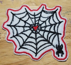Heart In Spider Web - Love - Iron On/Sew On Patch    10511 - £4.78 GBP